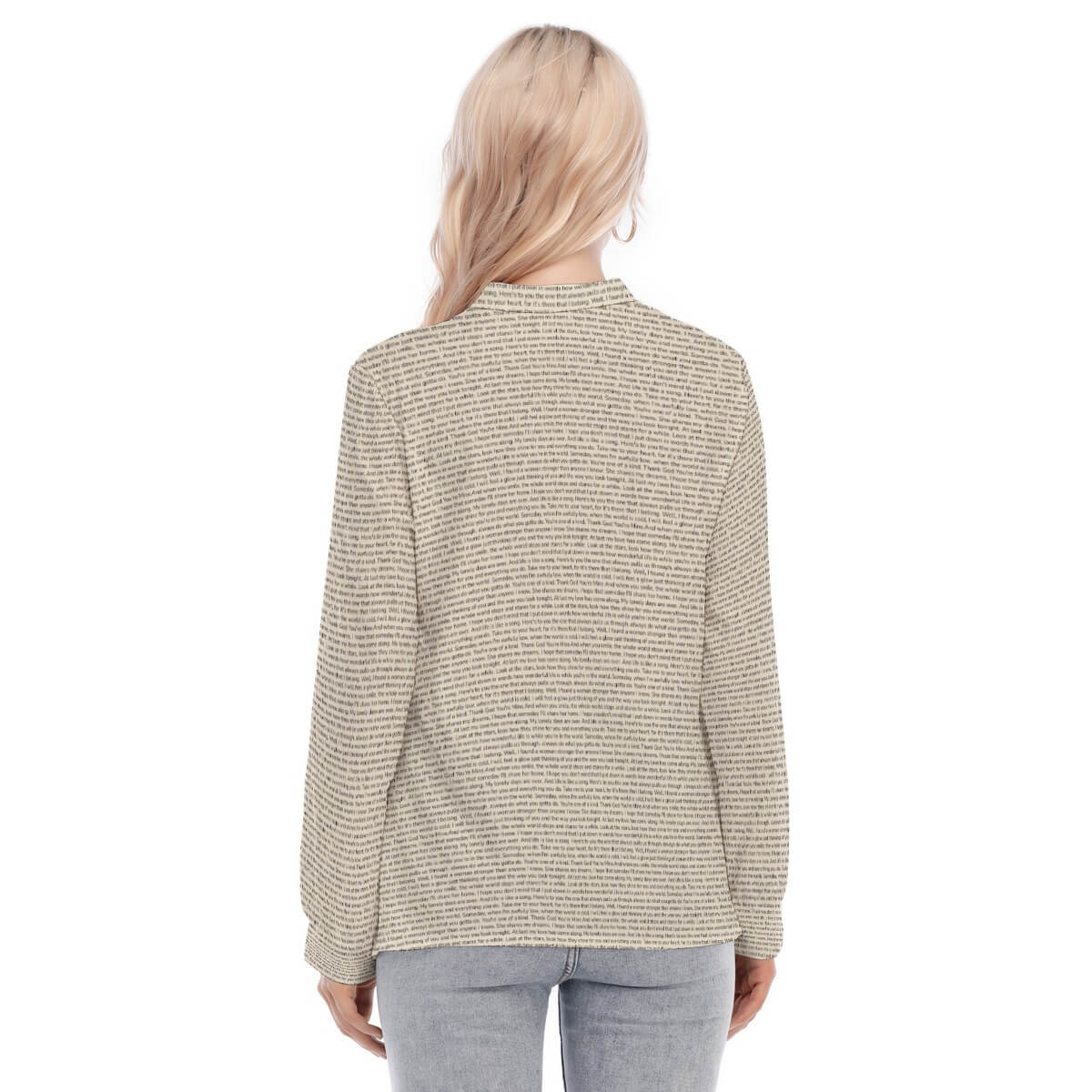 Women's Long Sleeve Blouse - TuneInk