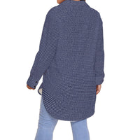 Women's Long Sleeve Button-Up Shirt (Plus Size)