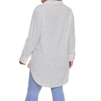 Women's Long Sleeve Button-Up Shirt (Plus Size)