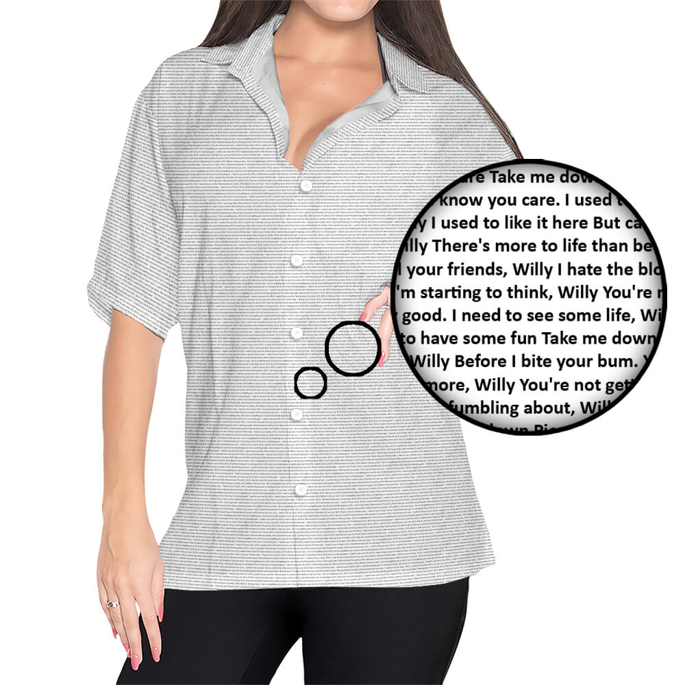 Women's Rayon Hawaiian Shirt - TuneInk