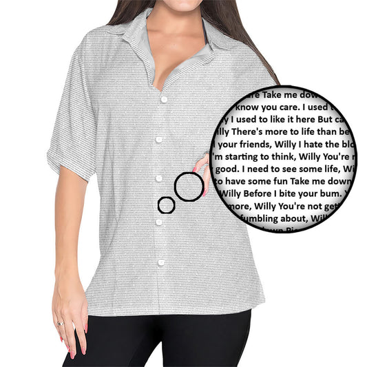 Women's Rayon Hawaiian Shirt - TuneInk