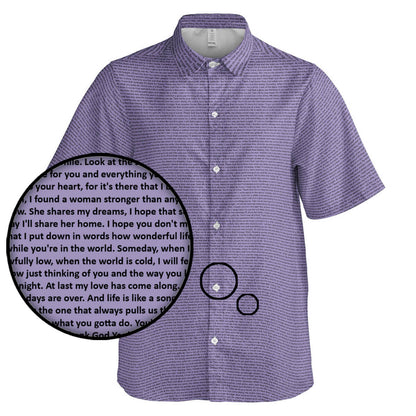 Women's Short Sleeve Button - Up Shirt - TuneInk