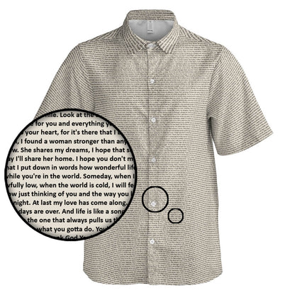 Women's Short Sleeve Button - Up Shirt - TuneInk