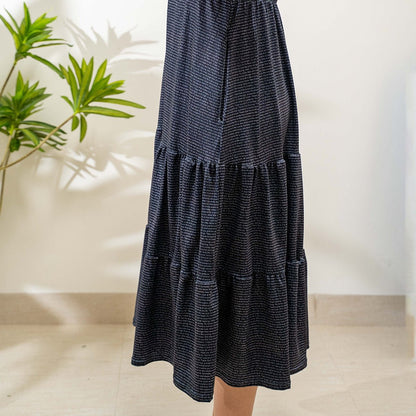 Women's Tiered Midi Dress - TuneInk