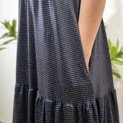 Women's Tiered Midi Dress - TuneInk