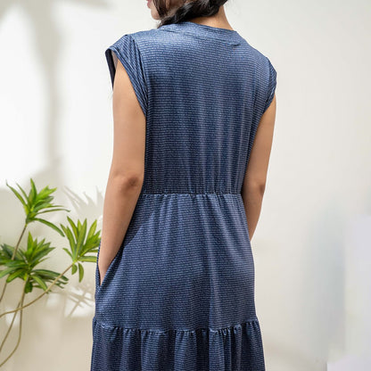 Women's Tiered Midi Dress - TuneInk