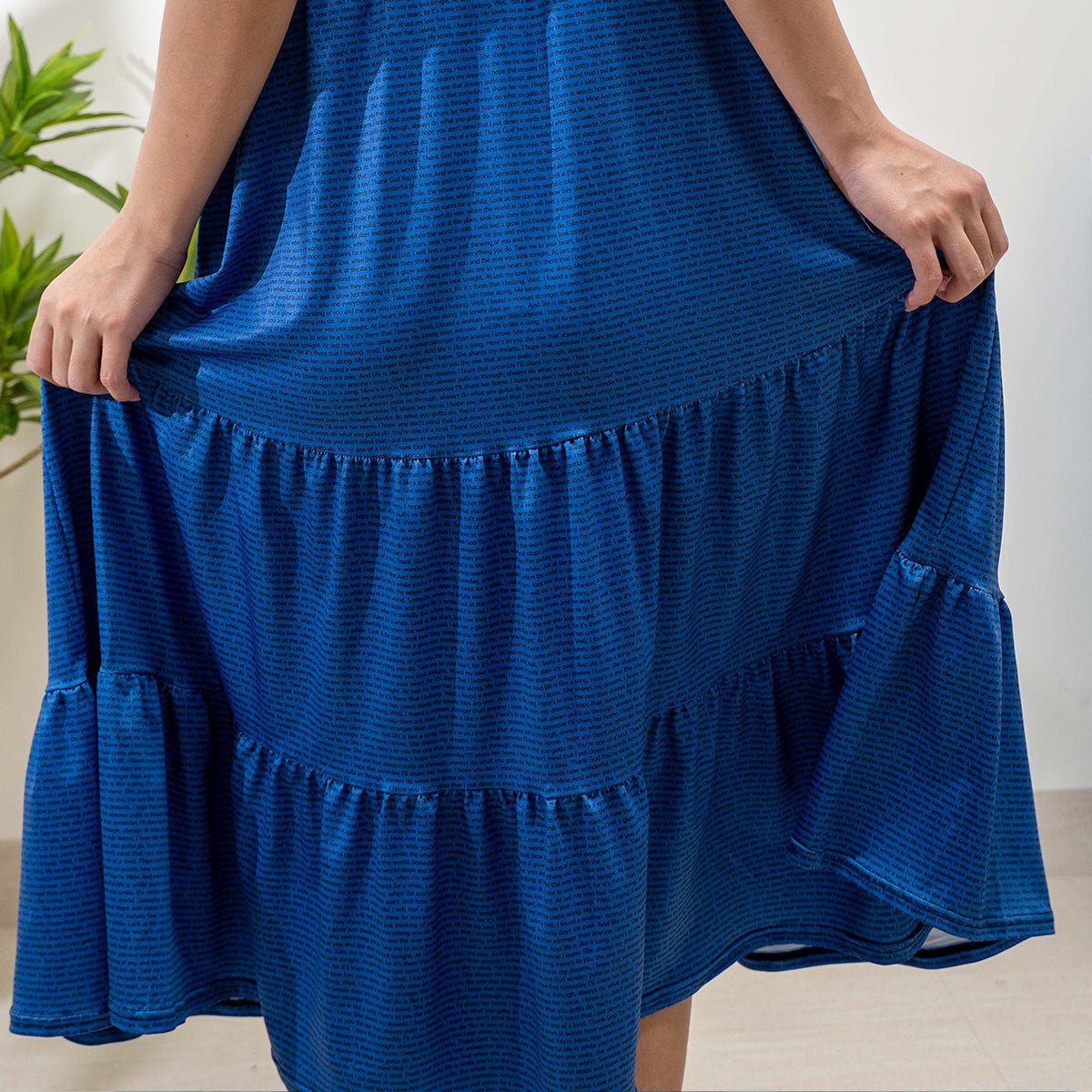 Women's Tiered Midi Dress - TuneInk