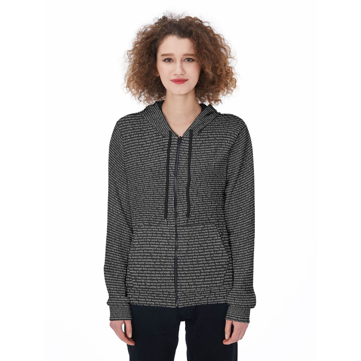 Women's Zip Up Hoodie - TuneInk