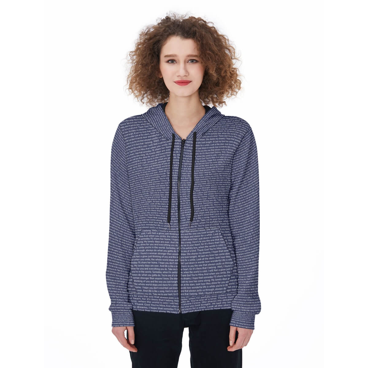 Women's Zip Up Hoodie - TuneInk