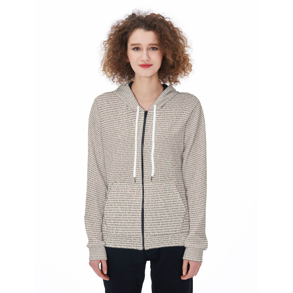 Women's Zip Up Hoodie - TuneInk