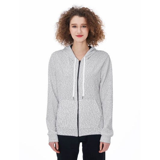 Women's Zip Up Hoodie - TuneInk